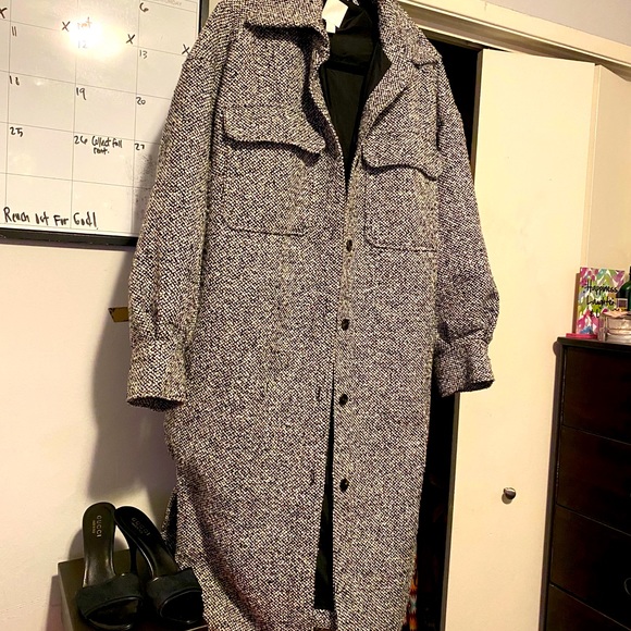 Nice Over Size Peacoat! - Picture 2 of 2